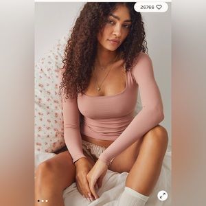 Free people clean lines long sleeve worn once